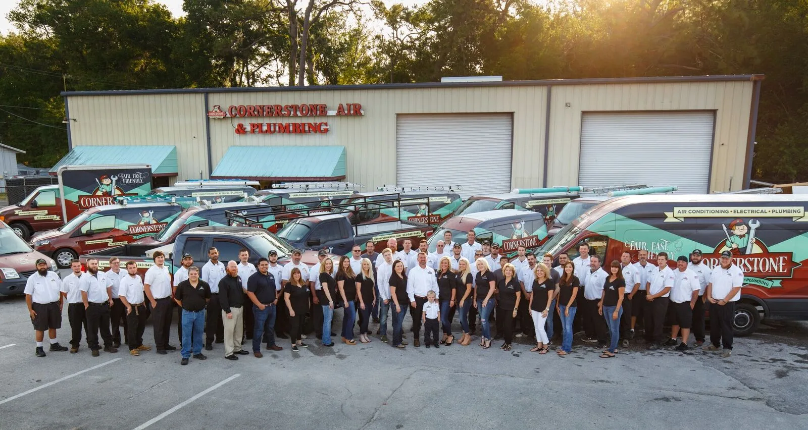 Cornerstone Pros technicians ready for service
